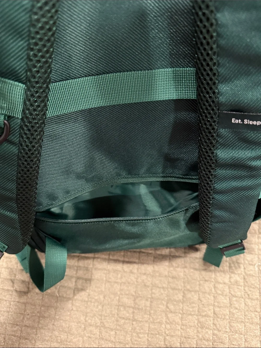 EF Go Ahead Tours green rucksack